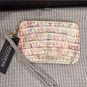 Lucchese Rainbow Croc Wristlet